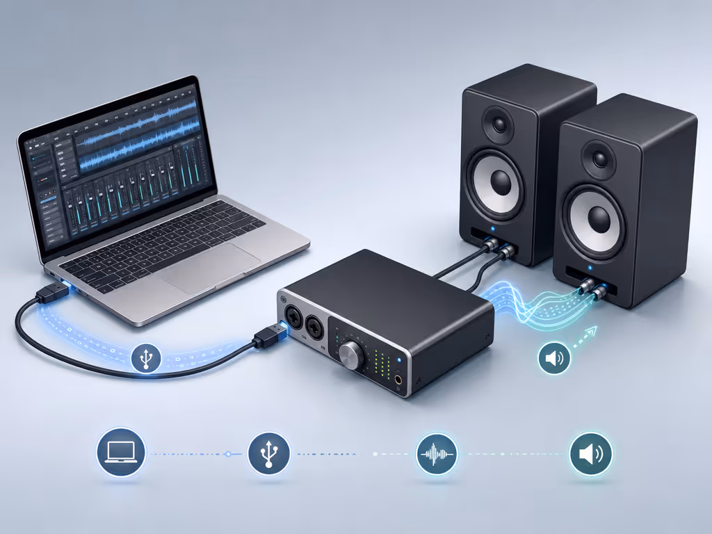 usb_audio_device_signal_path_between_computer_daw_and_studio_monitors